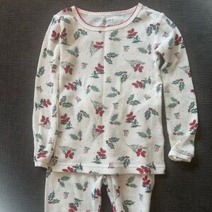 Carter's Floral Pajama Set - White and Red